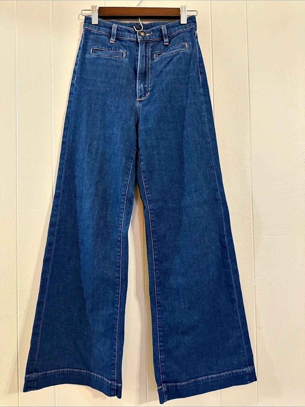 Joe's Jeans The Kate Wide Leg Jeans in Blue Waist 25 Like New